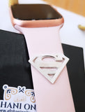 Superman watch band charm - man of steel  jewelry - pilot jewelry - silver custom apple watch charms - apple watch band accessories - handmade silver - Afghani online - customized apple watch name custom pin - Dubai jewelry - Name personalized for watches - UAE apple watch - Jordan apple watch name - Jewelry in Marvel - name for watches - USA Apple custom Jewelry - أبل ساعة سوبرمان - تفصيل للساعة - سوبرمان أبل وتش - الافغاني