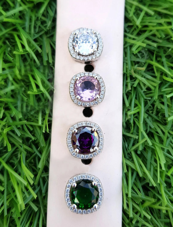 watch pins - gemstones charms - apple watch charms - crystal pin for band - cubic zirconia - Amethyst - rose quartz - emerald - apple watch pins and charms - Dubai jewelry - jewelry for watch